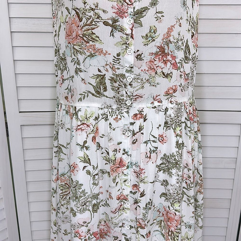 Frye Midi Dress Size Large Prairie Cottagecore Pockets NWOT - Picture 7 of 16